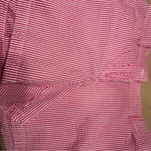 Jones New York Red and White Striped Shirt
